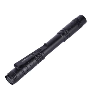 Wholesale Mini Aluminum Flashlight LED Pen shape Highlight Electric Pen Torch