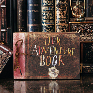 Album photo vintage à feuilles mobiles <span class=keywords><strong>livre</strong></span> d'<span class=keywords><strong>aventure</strong></span> bricolage pour voyage <span class=keywords><strong>famille</strong></span> et film up souvenirs album photo - Product Image 5