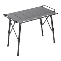 Table de camping et pique-nique rectangulaire moderne en aluminium YEZHULIN, pliable, extensible et réglable en hauteur – Nouveauté très prisée