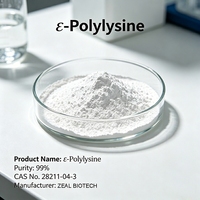 Polylysine Épsilon CAS 28211-04-3 Marque ZEAL Conservateur Naturel de Qualité Alimentaire Haute Pureté Durée de Conservation de 24 Mois pour Aliments et Cosmétiques