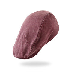 MG Mens Brushed Cotton Twill Aussie Side Snap Chin Cord Hat