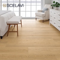 Plancher en SPC de style nordique en chêne clair, imperméable, vinyle de luxe, planche, faible teneur en COV, écologique, plancher en plastique, salon, chambre à coucher
