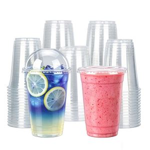 Vasos Desechables Transparentes de PET de 98 mm y 500 ml, Suministro de Fábrica, Impresión Personalizada para Café Helado, Té, Smoothie, Tequila, Refrescos, Leche, Jugo - Product Image 1