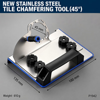 Offre Spéciale 100 Type universel meuleuse d'angle en acier inoxydable 45 degrés meuleuse support de coupe pour carreaux de céramique pierre bois