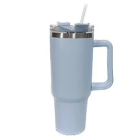 Vaso Térmico de Acero Inoxidable de 40 oz con Tapa y Pajita para Agua, Té Helado o Café
