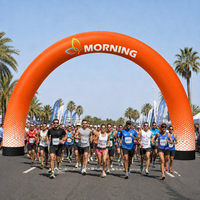 Arche gonflable personnalisée pour la ligne d'arrivée de marathon, décoration d'événements commerciaux en plein air
