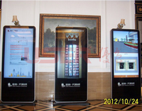 Afficheur publicitaire sur pied LCD, signalisation numérique, lecteur d'affiches verticales, écran publicitaire intelligent, intérieur/extérieur
