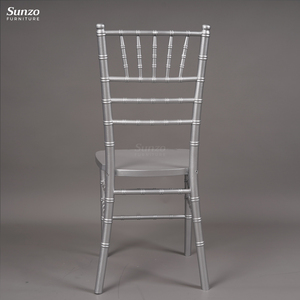 Muebles Comerciales de Madera Plateada, Silla Apilable Chiavari para Salón de Banquetes de Hotel - Product Image 5