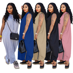 Prodotti Dropshipping in tinta unita <span class=keywords><strong>abbigliamento</strong></span> da donna abiti da donna eleganti stile mantello senza maniche ampio con cappuccio abito da donna - Product Image 2