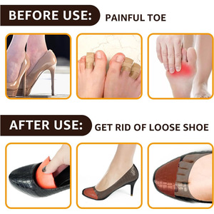 Coussinet de <span class=keywords><strong>semelle</strong></span> intérieure souple antichoc <span class=keywords><strong>pour</strong></span> talons hauts, taille unique, <span class=keywords><strong>pour</strong></span> femmes et hommes, <span class=keywords><strong>pour</strong></span> ajuster les chaussures trop grandes ou trop petites - Product Image 6