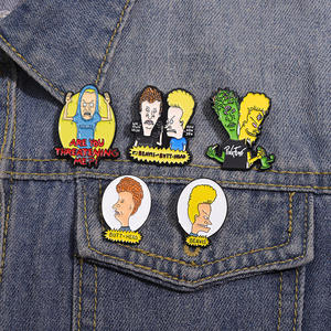 Beavis Butt-Head drôle dessin animé comédie broche Mtv spectacle de musique sac à dos Badge vêtements fête nationale Halloween fonte fée - Product Image 2
