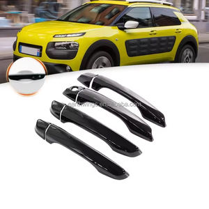 2014-2022 pour <span class=keywords><strong>Citroen</strong></span> <span class=keywords><strong>C4</strong></span> <span class=keywords><strong>Cactus</strong></span> brillant noir poignée de porte extérieure couverture autocollants <span class=keywords><strong>accessoires</strong></span> de voiture prix de gros - Product Image 1