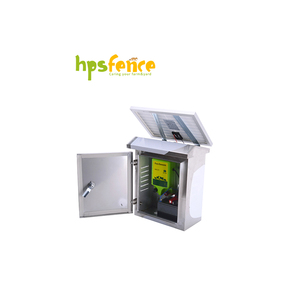 Électrificateur de clôture de sécurité <span class=keywords><strong>solaire</strong></span> 2J haute tension étanche 20KM avec boîtier en acier inoxydable - Product Image 5