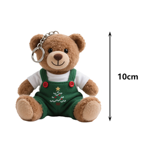 Nhà sản xuất bán buôn 'khuyến mại Kawaii mềm mùa đông gấu sang trọng Túi Mặt dây chuyền <span class=keywords><strong>Keychain</strong></span> với chủ đề giáng sinh - Product Image 3