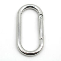 Mousqueton ovale personnalisé en alliage de zinc de 40 mm, robuste et durable, pour sacs, porte-clés, attaches de bagages, accessoires de sac à main