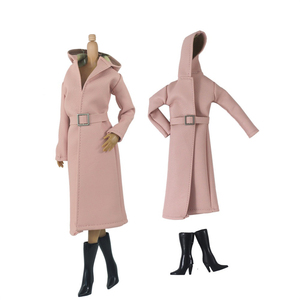 1/6 30cm poupée Super modèle costume ensemble manteau en <span class=keywords><strong>cuir</strong></span> et bottes - Product Image 5