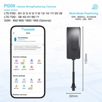 Tracelink 4G Lte Pelacak GPS Tahan Air untuk Mobil dan Motor dengan Pelacakan Real-Time, Deteksi ACC, Geofence, dan Aplikasi Android IOS