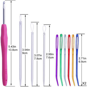 MGZ-27 Offre Spéciale Grand Oeil Aiguilles En Plastique Avec <span class=keywords><strong>aiguille</strong></span> Crochet Crochet À Tricoter Ensemble D'outils - Product Image 2