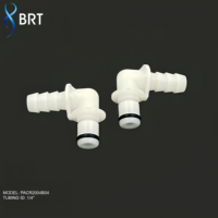 Raccords de tuyauterie à déconnexion rapide en plastique, connecteurs mâles/femelles à barbillon de 3/16 po de diamètre intérieur pour basse pression