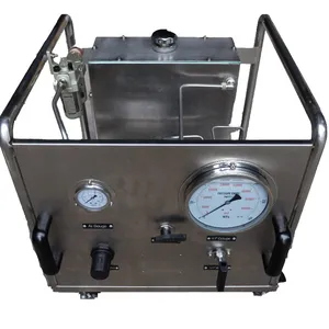 New product USUN Model:US-AT High pressure air driven hydro testing pump unit with 3 outlet ports for valve testing