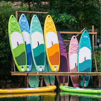 Planche de surf gonflable en PVC personnalisée en usine pour le paddleboard, planche de ski nautique professionnelle, SUP paddleboard