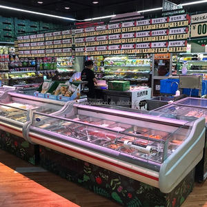 Süpermarket et tezgah vitrini buzdolabı balık açık buzdolabı <span class=keywords><strong>Chiller</strong></span> - Product Image 6