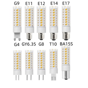 Bombilla de lámpara LED regulable Corm iluminación de luz de vela G4 G8 G9 E11 E12 E14 E17 BA15S T10 8W Marm blanco frío SMD2835 12V 110V 230V - Product Image 2