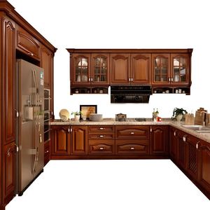 Happy Houses Classic Solid Wood Custom Kitchen Cabinet <strong>Doors</strong> for Bathroom Villa Apartment &amp; Mall Free Sample CAD Worldwide - Product Image 4