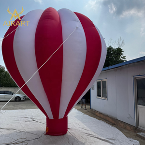 Ballon à air chaud rouge gonflable de taille personnalisée pour décor d'activité de cirque ballon à air chaud gonflable d'activité de spectacle d'affaires - Product Image 6