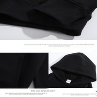 Sudadera con Capucha Unisex de Invierno, Gruesa, Forrada de Felpa, con Bolsillos, Suave y Cómoda, de Color Sólido, Corte Holgado, 430G