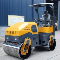Compacteur routier vibrant à double tambour de marque NP, moteur diesel, prix compétitif
