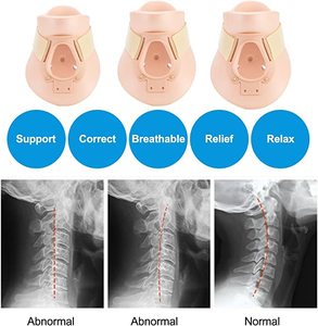 Collier cervical réglable pour le soutien du cou, attelle cervicale <span class=keywords><strong>souple</strong></span> à usage médical, collier cervical de traction pour soulager les douleurs cervicales - Product Image 5