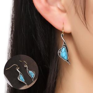 ファッションハワイアンかわいい韓国の鳥の結婚式ボヘミアンジュエリードロップターコイズ自由奔放に生きるジュエリーイヤリング女性のためのピアスジュエリー - Product Image 1