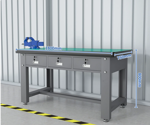 Banc <span class=keywords><strong>de</strong></span> travail robuste antistatique personnalisable ZHY-64 1200x750x800mm avec 3 tiroirs et serrure à clé pour atelier et ligne d'assemblage2 - Product Image 2