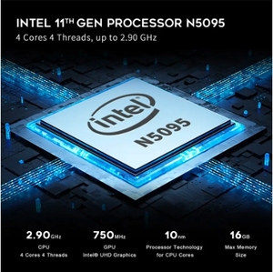 Beelink <span class=keywords><strong>Mini</strong></span> PC Intel 11th Gen Jasper Lake N5095 DDR4 8GB 128GB SSD Wifi BT Desktop <span class=keywords><strong>Mini</strong></span> ufficio Design Computer gioco Pc - Product Image 4