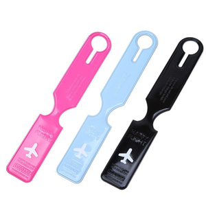 Waterproof Design 3d Raised Embossed Logo Luggage Tag Pvc Personalized Customized <b>Suitcase</b> Luggage Tag With <b>Strap</b> - Product Image 5