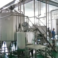 Complete automatische kokoswater- en sapverwerkingslijn met sapcentrifuge en 100% kokoswater vulmachine