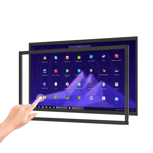 Black USB New Touch 20 Points 16 Inch Multi Infrared Touch Screen Frame Overlay Kits
