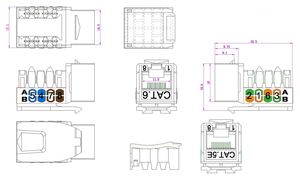 Trung Quốc mạng phụ kiện nhà sản xuất sản xuất CAT5/<span class=keywords><strong>CAT5E</strong></span> <span class=keywords><strong>Keystone</strong></span> <span class=keywords><strong>jack</strong></span> <span class=keywords><strong>Ethernet</strong></span> viễn thông các bộ phận RJ45 <span class=keywords><strong>Keystone</strong></span> Modular <span class=keywords><strong>Jack</strong></span> - Product Image 6