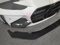 Pour B M3 M4 G80G82 amélioré A style kit de carrosserie de pare-chocs avant en fibre de carbone sèche jupes latérales aileron de diffuseur arrière