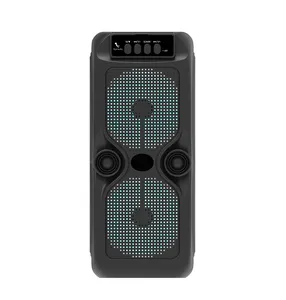 new SP-240102-3 Double 4Inch Karaoke Subwoofer Portable Speaker outdoor Wireless Sound Box speaker