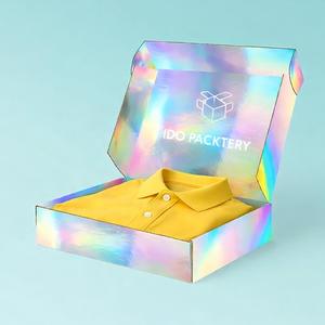 Caja de envío de cartón corrugado personalizada al por mayor cajas de embalaje corrugadas para envío de flauta A <span class=keywords><strong>B</strong></span> E cosmética plegable avión - Product Image 2