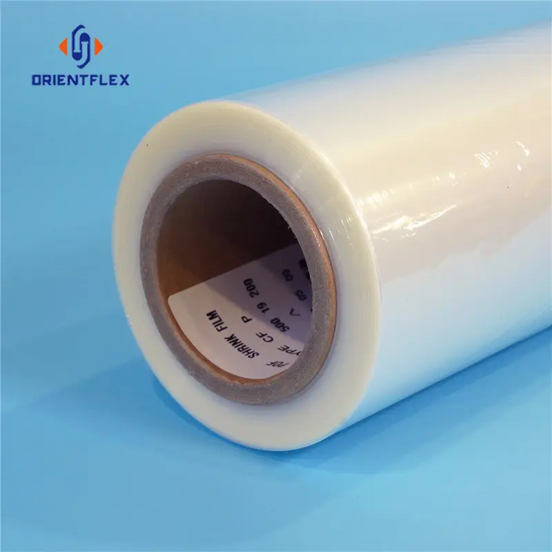 Biểu Tượng Tùy Chỉnh Trắng Nhựa Trong Suốt PVC PE Pet Poof Nhiệt Thu Nhỏ Rõ Ràng Phim Thu Nhỏ Cuộn Dọc Poof Giá Cho Gói 19 Mirco