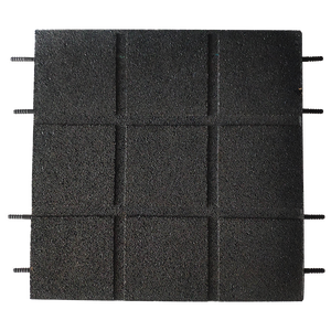Carreaux de sol en caoutchouc à emboîter <span class=keywords><strong>pavés</strong></span> en caoutchouc pour patio pour sol de salle de sport, tapis en mousse EVA 50x50cm pour salle de sport à domicile - Product Image 1