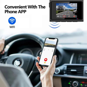 กล้องบันทึก GPS WIFI 4K + 1080 2160P,เครื่องบันทึก DVR เลนส์คู่สำหรับรถยนต์กล้อง <span class=keywords><strong>Sony</strong></span> 96675เซ็นเซอร์ IMX323 - Product Image 5