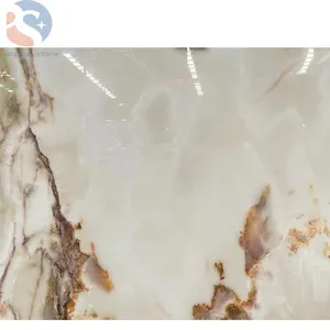 Crystal White Marble Milky White Marble Floor Polishing Marble Tile Stone Slab Hot Sale Onyx Surface