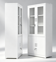 Armoire de classement moderne en acier inoxydable pour bureau à domicile et atelier, unité de rangement métallique verrouillable H1800W900D400mm