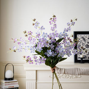 Fleur artificielle de jasmin Runye, imprimée en 3D, pour décoration de mariage et ornement d'intérieur, en caoutchouc souple - Product Image 1