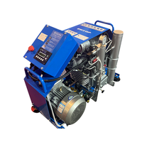 Compresseur haute pression à piston triphasé 4500psi 300bar 330bar avec moteur électrique pour bouteilles de plongée et de SCBA