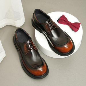Zapatos de Hombre de Cuero Brillante de Alta Calidad con Punta Cuadrada - Estilo Casual de Negocios Formal y Cómodo - Product Image 2